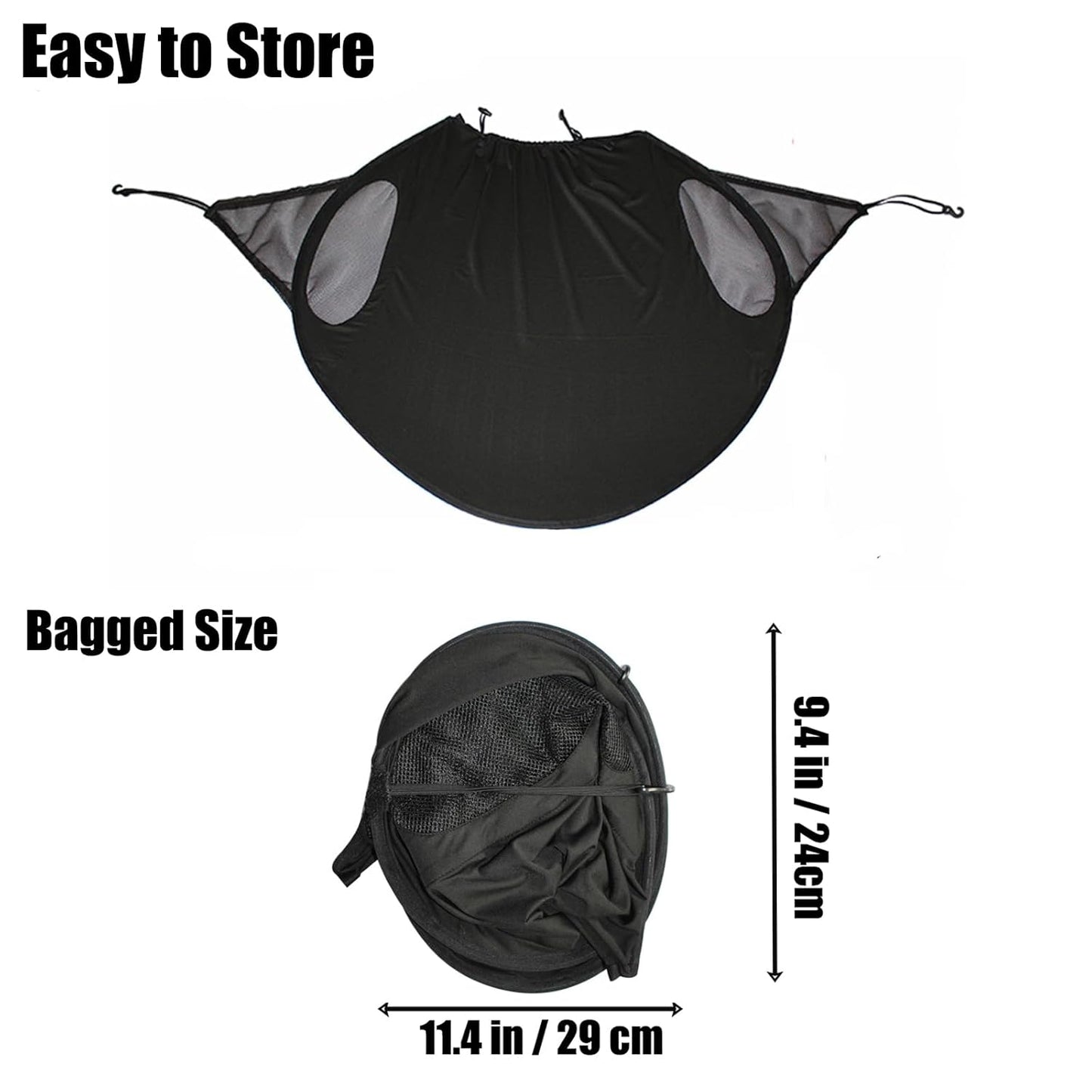 PandaEar Sun Shade for Baby Stroller Car Seats, Universal Strollers Cover Waterproof Toddler Stroller Canopy Windshield, UPF 40+