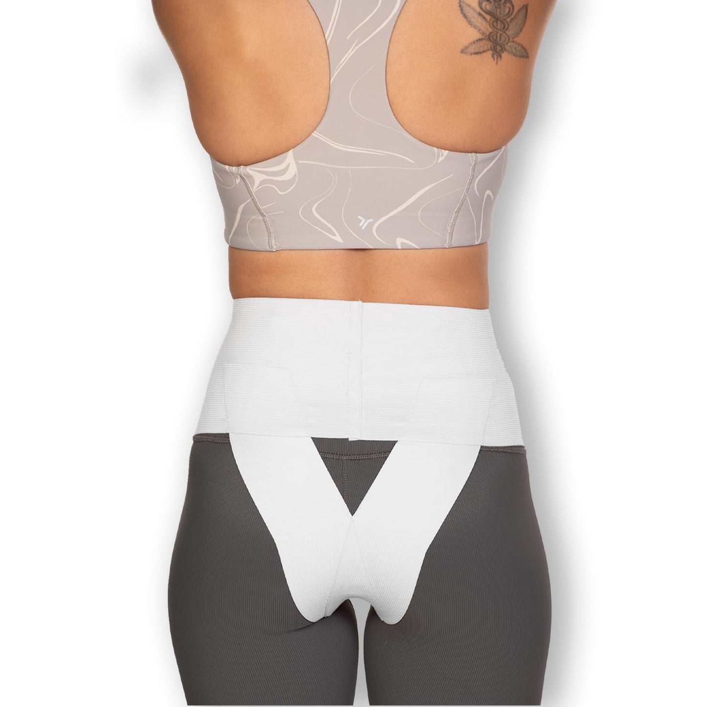 Women’s Pelvic Orthotic Support Belt ― Uterus Girdle for Prolapsed Bladder | Vulvar Varicosities | Postpartum Recovery | Dysfunction Pain Relief - High Waist (White - Small)