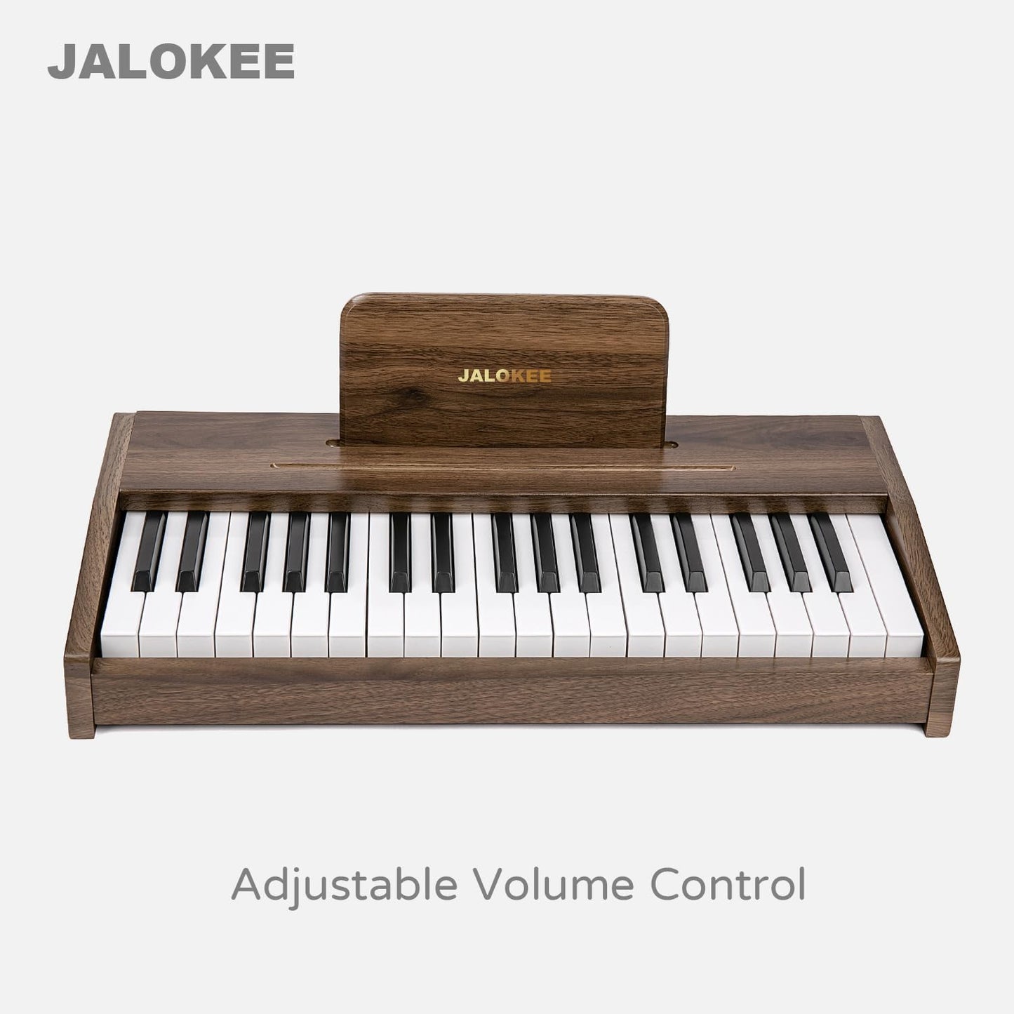 Kids Piano Keyboard, Digital Piano for Kids, Music Educational Instrument Toy, Wood Toy for 3+ Girls and Boys (Walnut, 37 Keys)