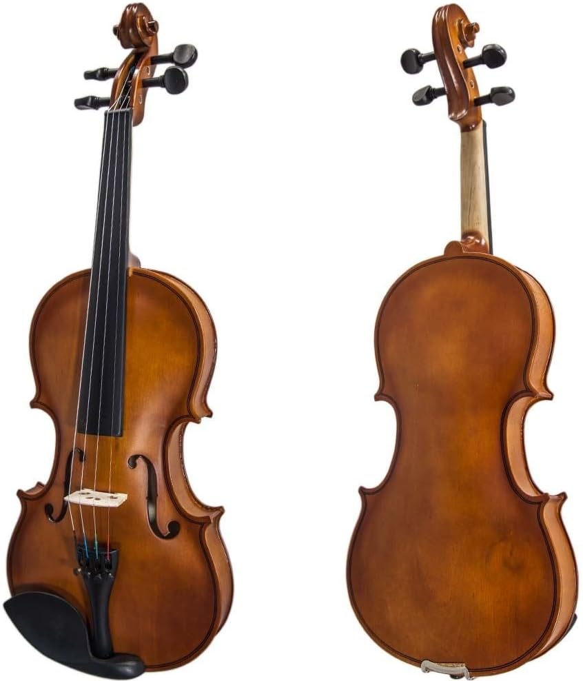 Paititi 1/10 Size Artist-100 Student Violin Starter Kit with Brazilwood Bow Lightweight Case, Extra Strings and Rosin