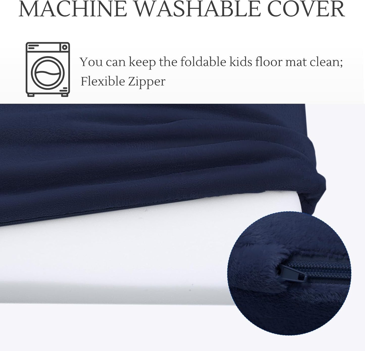 MeMoreCool Kids Floor Futon Mattress Large 6x4 FT, Thicken Foam Tatami Mattress for Children Play Area, Foldable Sleeping Pad Crawling Tatami Mat for Playroom