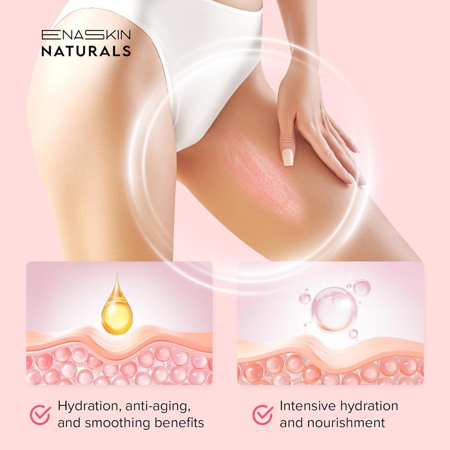 Anti Cellulite Body Firming Cream: Cellulite Remover for Legs & Inner Thigh- Skin Tightening Lotion for Womens' Booty, Stomach & Belly with Acetyl Hexapeptide-8 & Caffeine, 100 ML