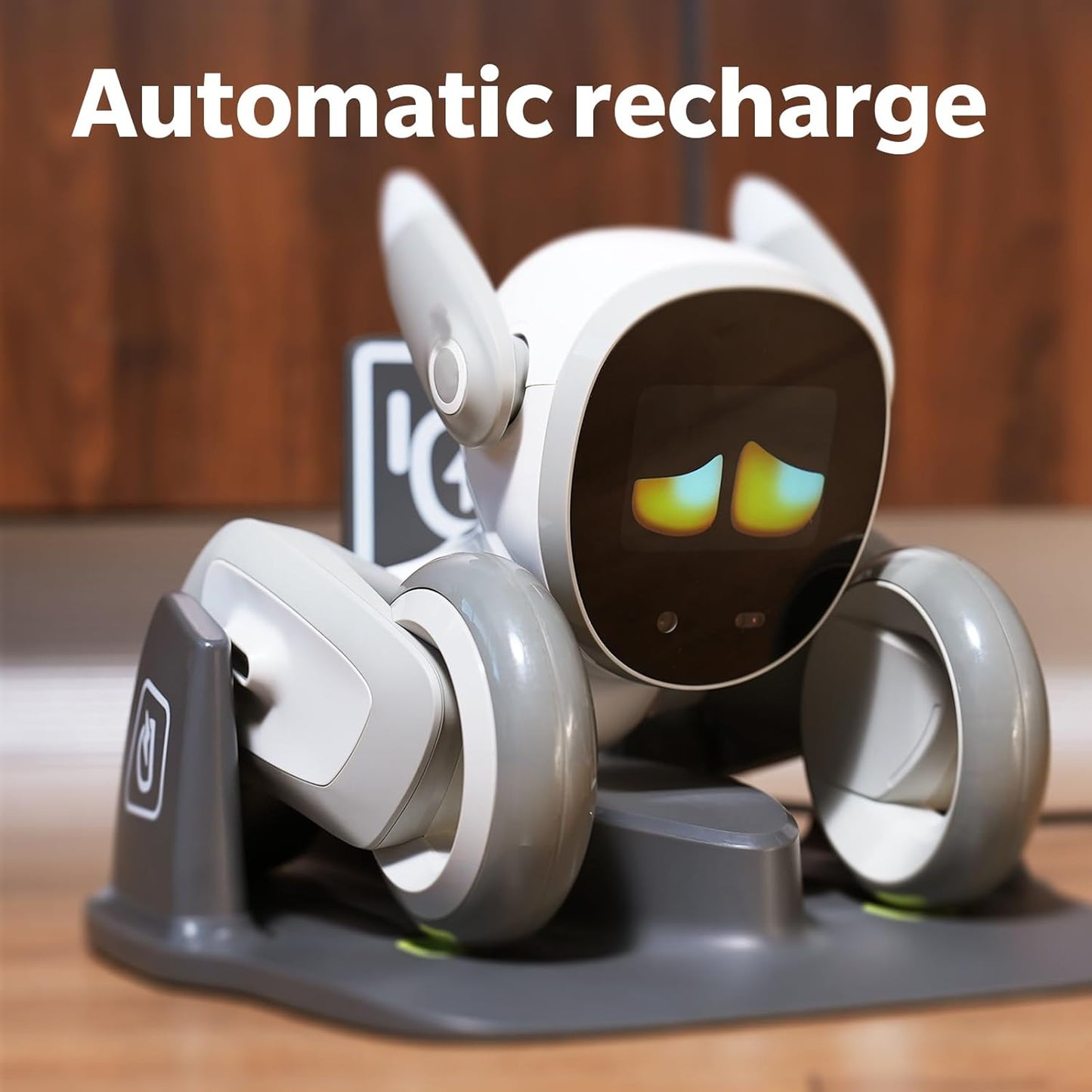 Robot Pet Dog ChatGPT-4o Smart AI-Powered Companion Voice & Gesture Control, Real-Time Interaction Robotics Toys for Kids, Home Monitoring - Includes Charging Dock