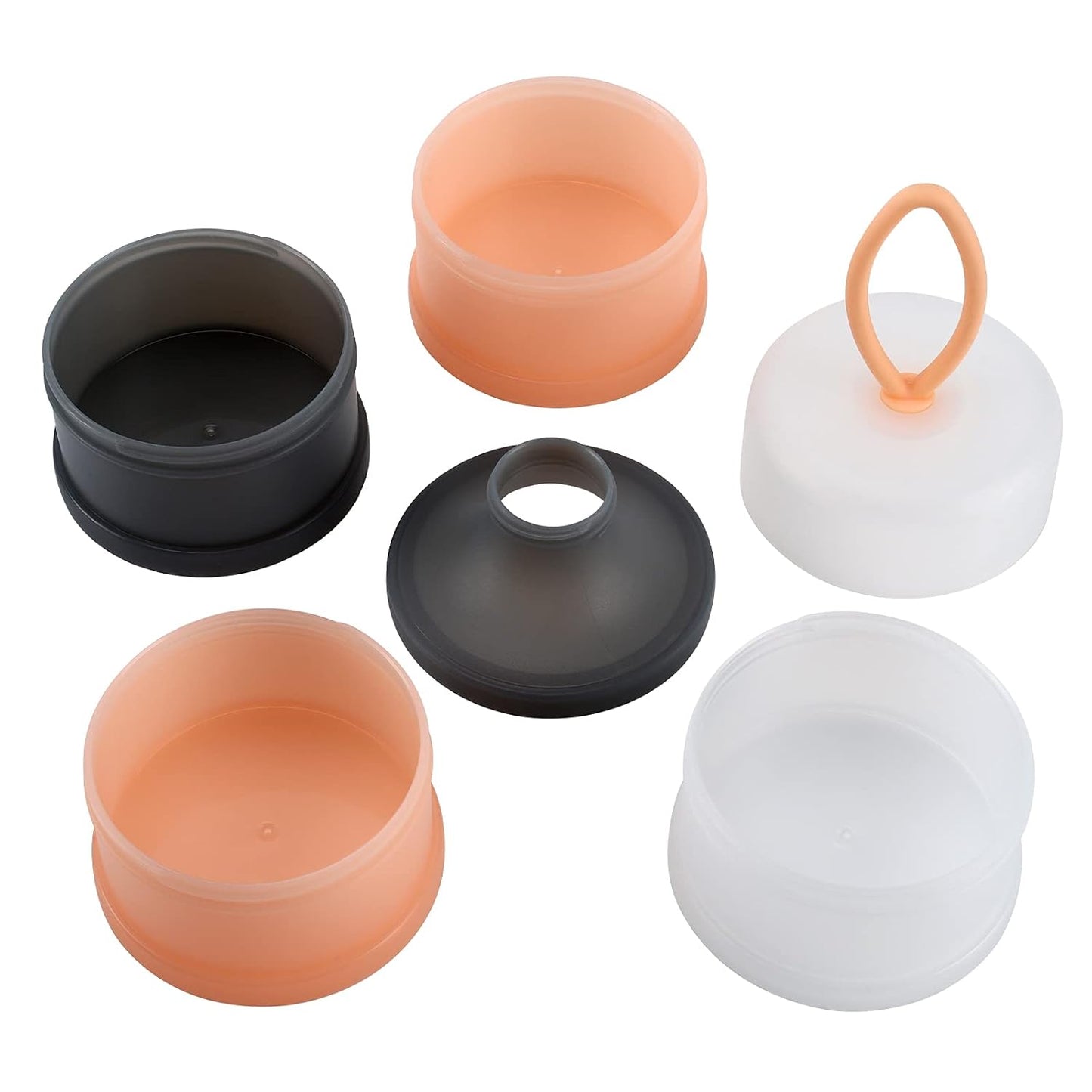 Accmor 3 Pack Baby Formula Dispenser On The Go, Stackable Formula Dispenser Formula Container to Go, Non-Spill Portable Milk Powder Kids Snack Storage Container, BPA Free