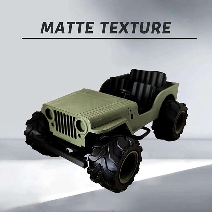 PLA Filament, Matte PLA, 3D Printer Filament, PLA Filament 1.75mm Dimensional Accuracy +/- 0.02mm, 1KG Spool (2.2 lbs), Fit Most FDM Printer (Matte Army Green)