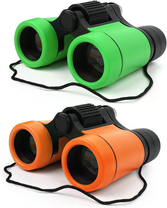 Scotamalone Kids Binoculars Shock Proof Toy Binoculars Set for Age 3-12 Years Old Boys Girls Bird Watching Educational Learning Hunting Hiking Birthday Presents