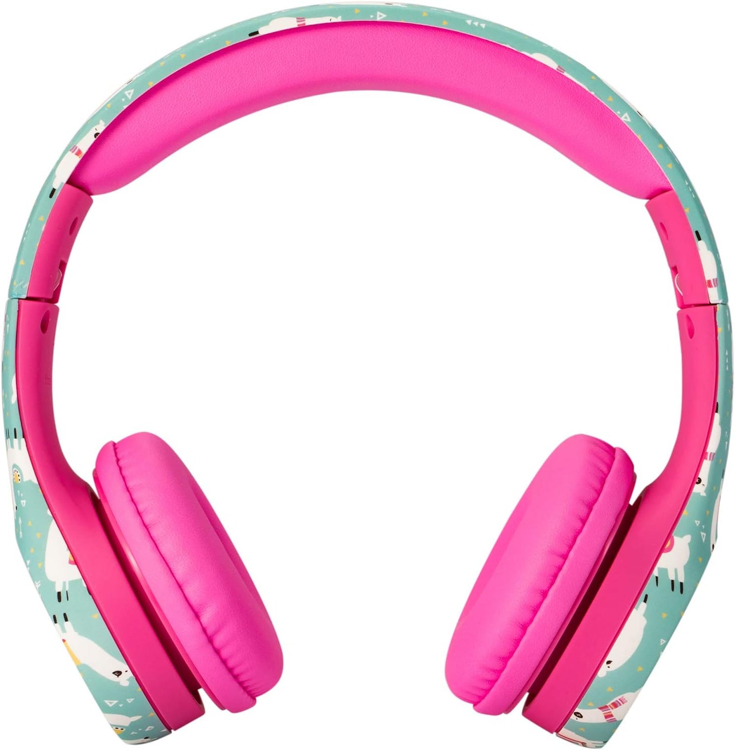 Snug Play+ Kids Headphones – Volume Limited 93dB for Safe Listening – Foldable, Durable Headphones for Toddlers, Boys & Girls – Tangle-Free Cord – Ideal for Travel, School, Tablets - Llamas