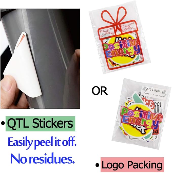 QTL Inspirational Stickers for Kids Motivational Stickers for Water Bottles Laptop for Teens Adults Waterproof Vinyl Pack 50Pcs