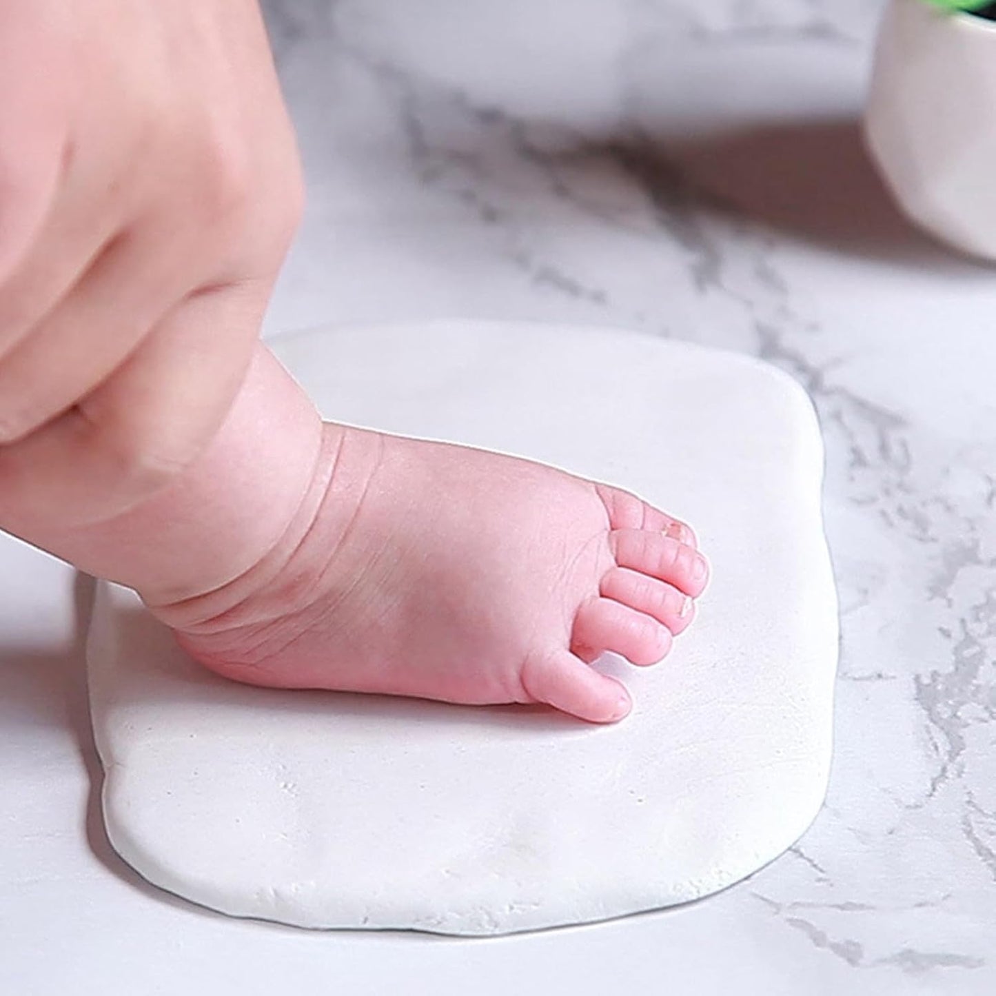 Footprint Kit – Baby Handprint & Dog Paw Print Mold Kit with Food Grade Clay, Safe and Easy Memory Keepsake for Kids and Pets, Food Grade Clay for Baby Footprint,