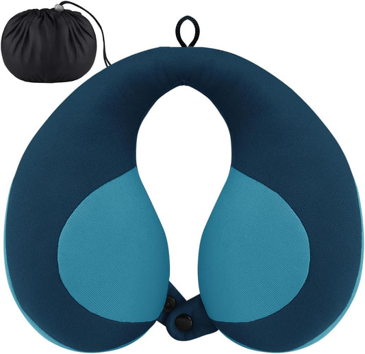 INFANZIA Chin Supporting Travel Neck Pillow, Comfortably Supports and Helps Support Head and Neck - Gifts for Toddler/Child/Kids, Blue