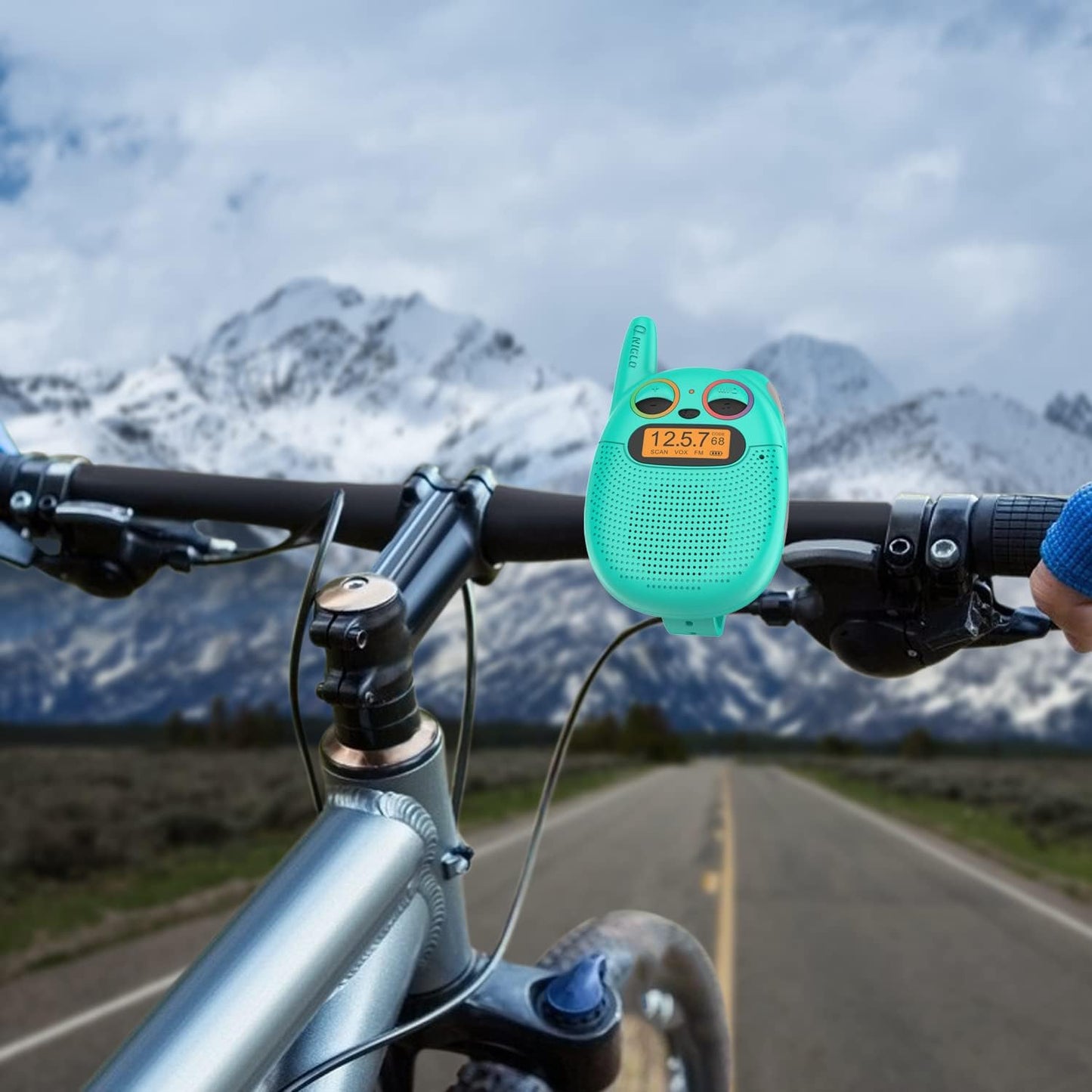 Qniglo Walkie Talkies for Kids Rechargeable, Christmas Birthday Gifts for Boys Age 3-12,Long Range Kids Walkie Talkies with FM Radio for Outdoor Camping Toys for 5 6 7 8 9 10 Year Old Teens Boy 2 Pack