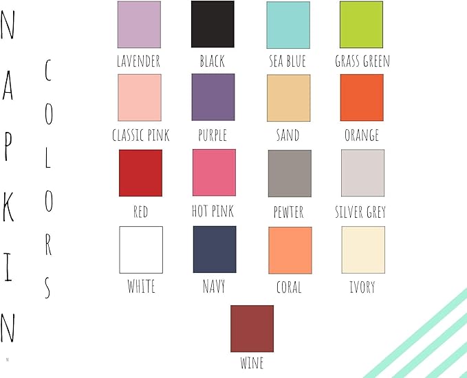 Weddingstar Personalized Printed Paper Napkins 3-Ply 50 Pack - Cocktail White