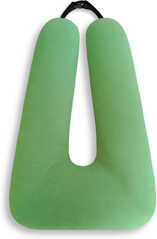 Travel Pillow Car Pillow Kid Car Sleeping The Sleeping Aid for Adults and Kids on Road Trips Sponge Kids Travel Pillow Provides Body and Head Support Sage Green