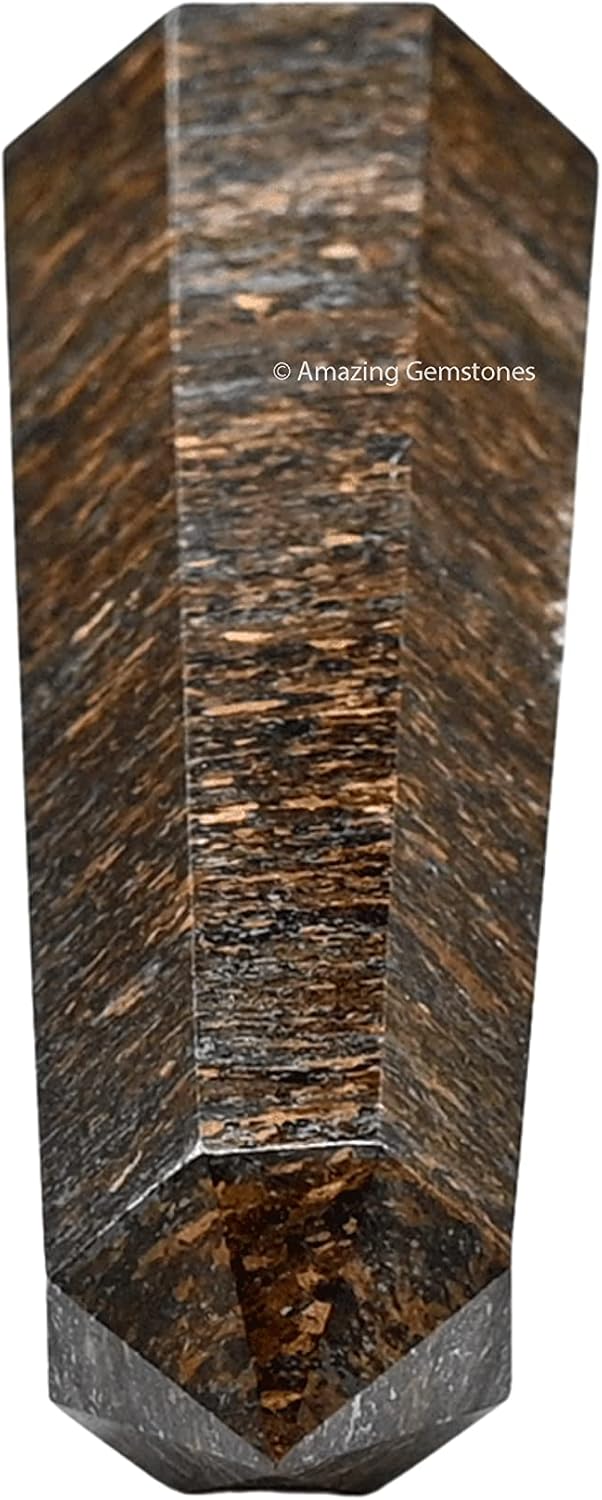 Amazing Gemstone Bronzite Crystal Towers ~ Natural Healing Crystal Point Obelisk for Reiki Healing and Crystal Grid (3- Inch)