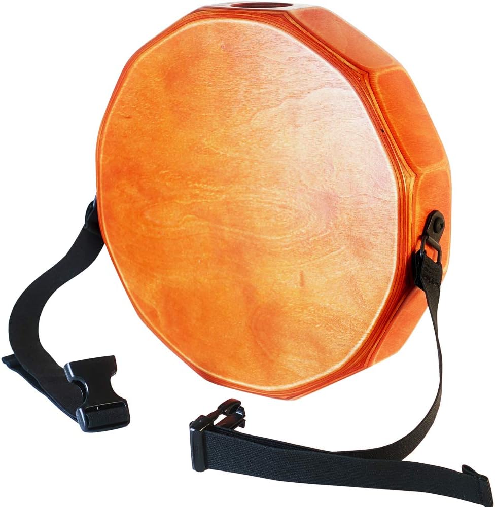 KTÄK -The First Handcrafted, Hand Drum Percussion, Two-Sound Cajón Body Snare, Portable Cajon by Kandu (orange)