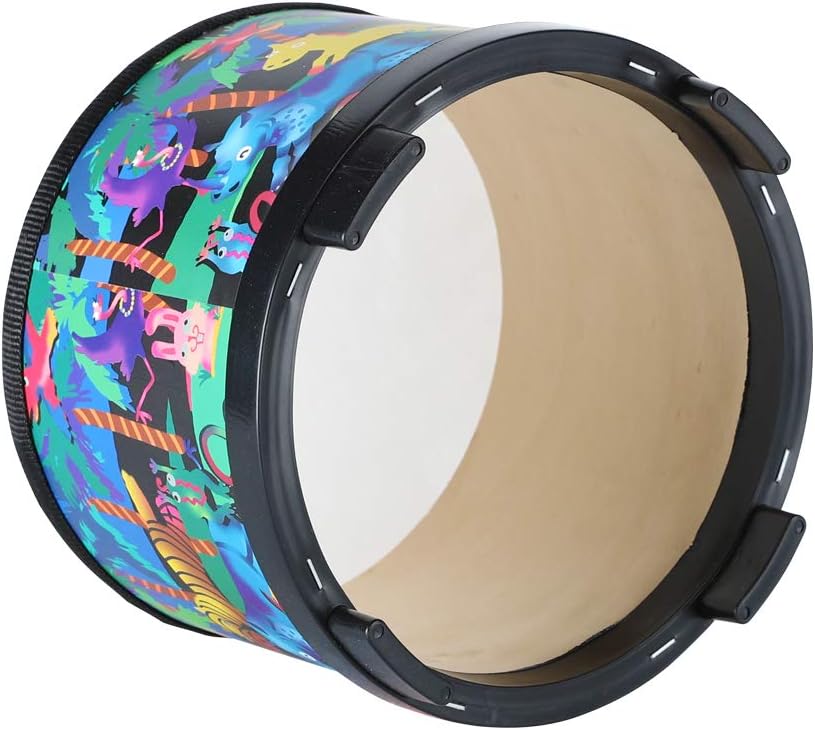 Floor Tom Drum for Kids 8 inch Percussion Instrument Music Drum with 2 Mallets for Baby Children Special Christmas Birthday Gift, Black