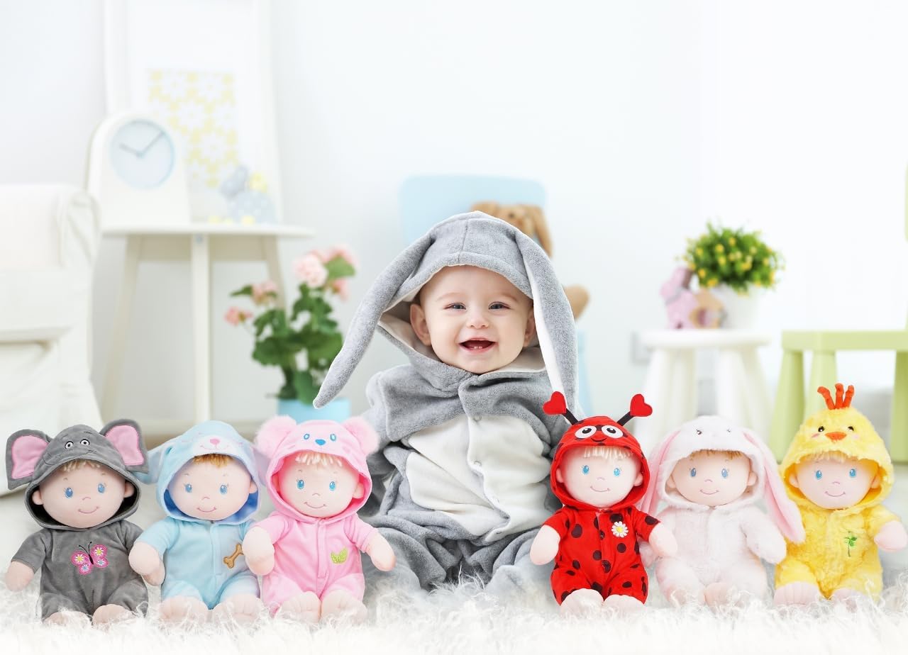 June Garden 12" Sweet Dolly Astronaut - Stuffed Ultra Soft Baby Doll for Birth and Up - Spacesuit Outfit