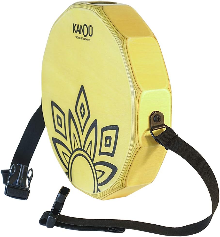 KTÄK -The First Handcrafted, Hand Drum Percussion, Two-Sound Cajón Body Snare, Portable Cajon by Kandu (Sahara Yellow)