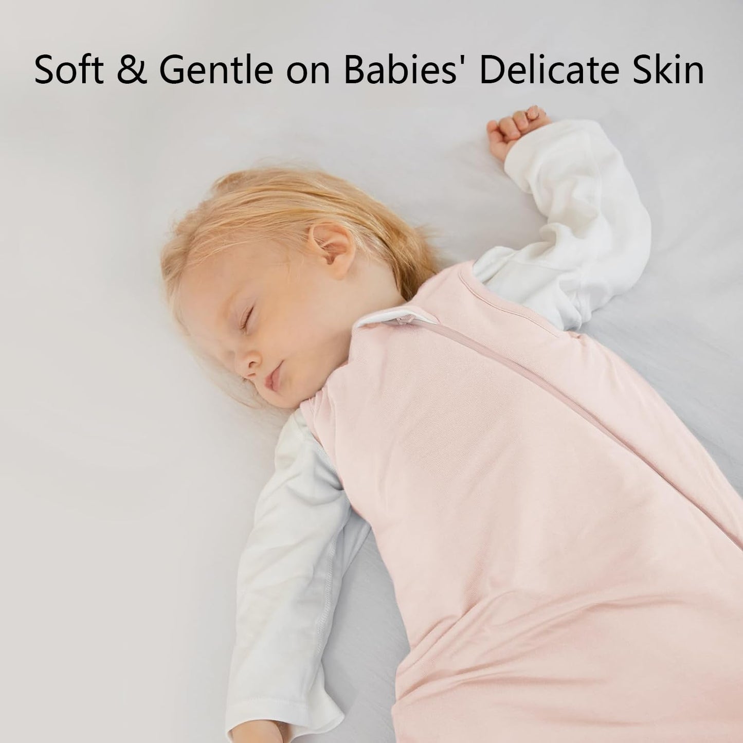 Rayon Made from Bamboo Sleep Sack 6-12 Months 1.0 Tog Ultra Soft Baby Wearable Blanket Toddler Sleeping Sack for Babies Unisex Girl Boy 2-Way Zipper Baby Sleeping Bag Breathable Lightweight Medium