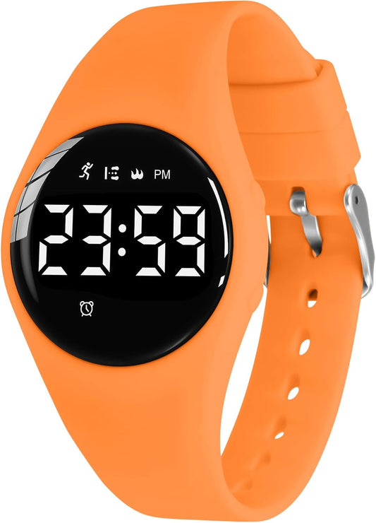 Kids Watches for Girls Boys Digital Sport Watch with Step Counter Pedometer Vibration Alarm Clock, No App Waterproof Fitness Tracker Kids Watch Boys Girls Teens Students Ages 5-16
