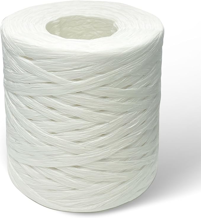 Creatrill 218 Yards Raffia Paper Craft Ribbon Packing Paper Twine, 1/4 Inch by 218 Yards