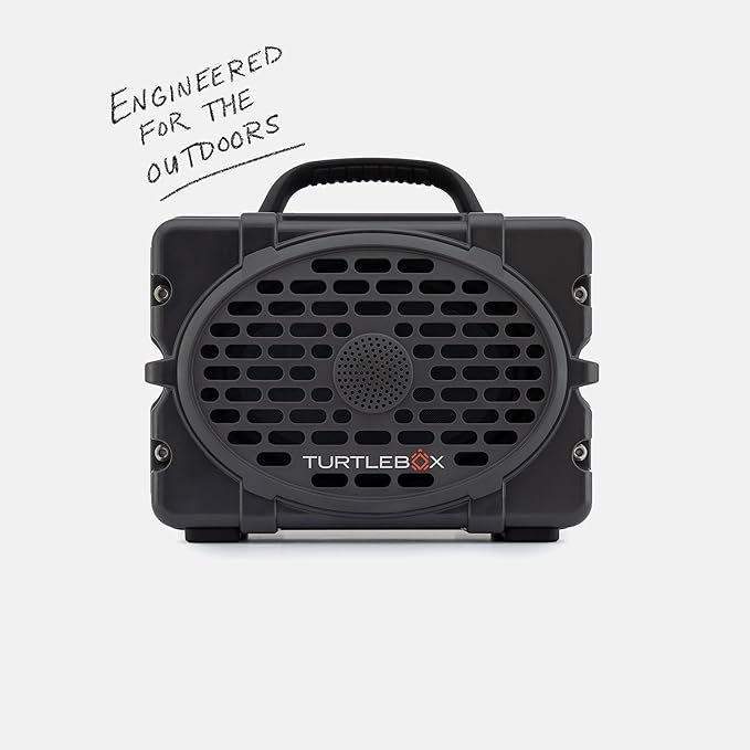 Turtlebox Original Gen 3: Portable Outdoor Bluetooth Speaker – Ultra-Loud (120dB), Waterproof (IP67), Rugged, Impact-Resistant, 3-Day Battery | Party Mode: Unlimited Pairing Stereo, Gray/Seafoam