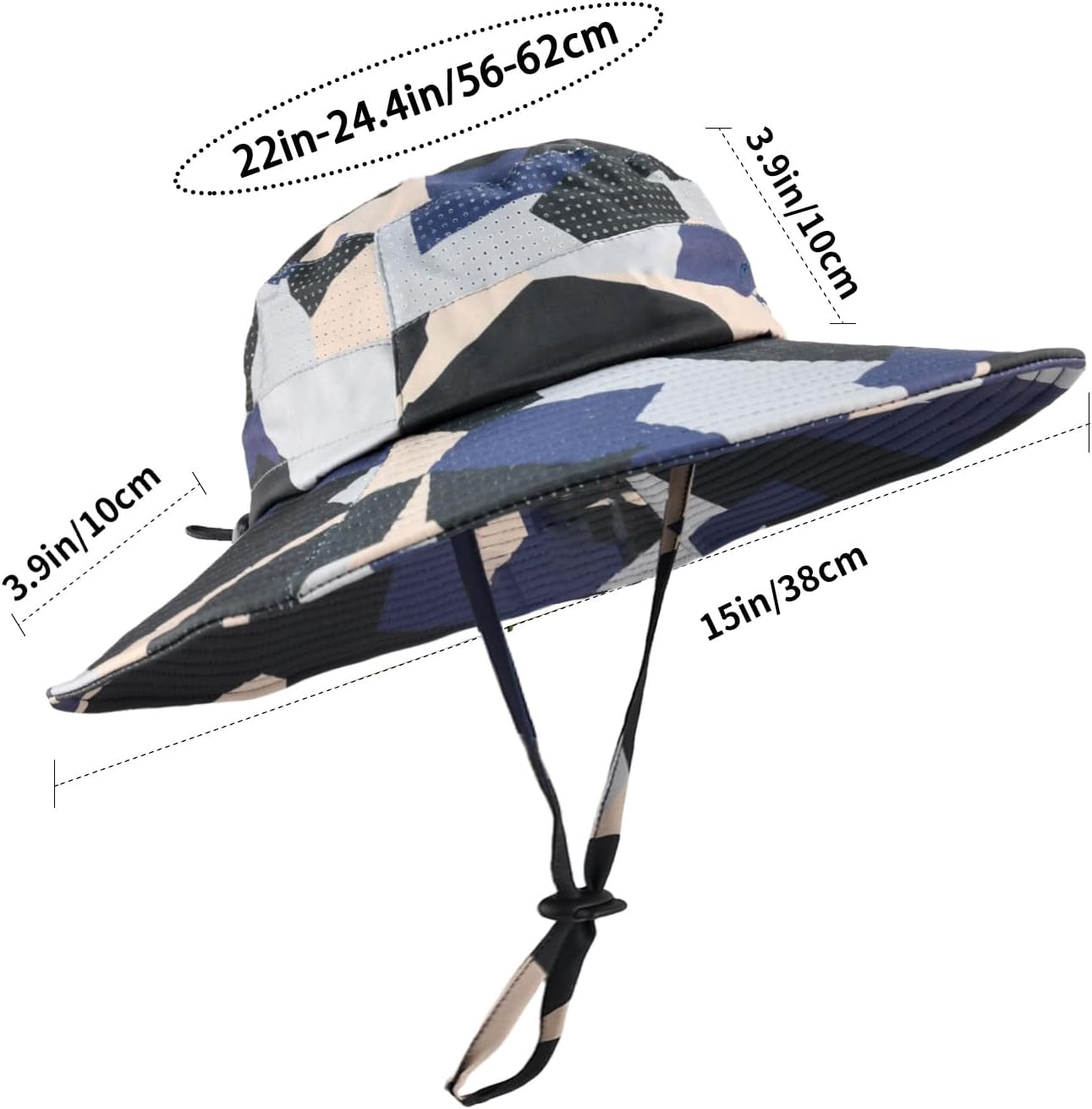 Sun Hats for Men Women Fishing Hat UPF 50+ Breathable Wide Brim Summer UV Protection Hat