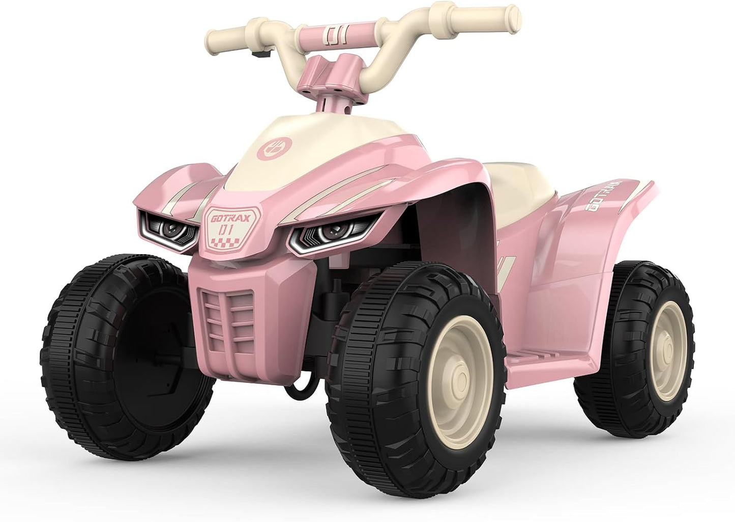 Gotrax RT1 Ride on Toys for Toddlers 1.5-3, Safe 12V Lead-acid Battery up to 80 Minutes, Forward/Reverse 2 Gears, Max 1.5MPH Speed&8" Big Tire, Electric Vehicle ATV Car Best Gift for Age1.5–3 Boy Girl