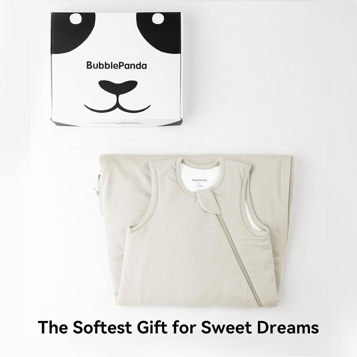 Rayon Made from Bamboo Sleep Sack 0-36 Months 1.0 Tog Ultra Soft Baby Wearable Blanket Toddler Sleeping Sack for Babies (Oat, XL(18-24M))