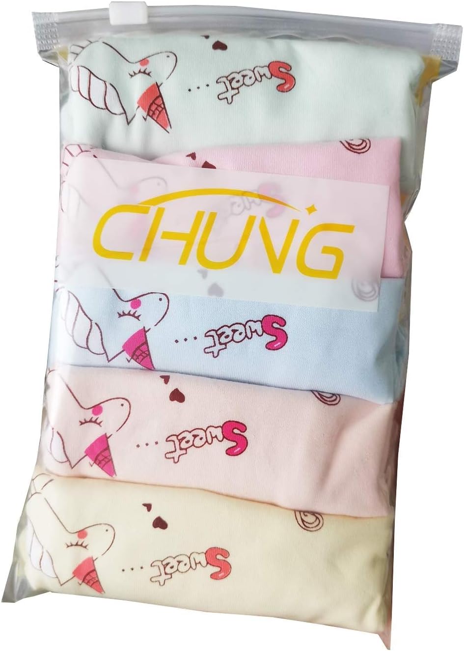 CHUNG Toddler Little Girls Kids Briefs Panties Soft Cotton Boyshort Underwear Pack Big Girl Daily Cute Pattern
