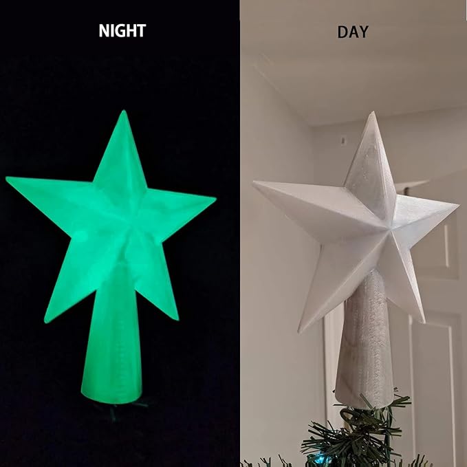 Glow in The Dark PLA Filament, 3D Printer Filament, PLA Filament 1.75mm Dimensional Accuracy +/- 0.02mm, 1KG Spool (2.2 lbs), Fit Most FDM Printer (Glow Green)