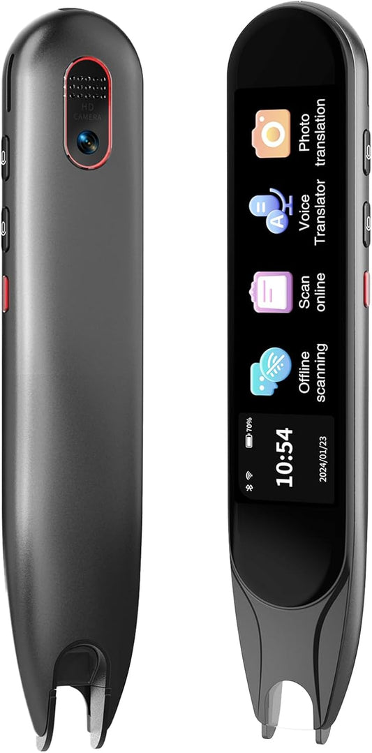 Translation Pen, Reading Pen for Dyslexia, Scanner Text to Speech Device, Scan Reader Pen OCR Digital Pen Reader, Translator Pen for 142+ Language, Wireless Translation Pen Scanner for Students Adults