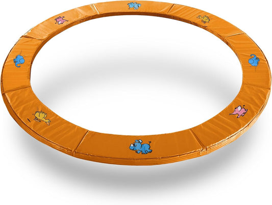 ExacMe Trampoline Pad Replacement 16 15 14 13 12 10 8 Foot, Waterproof Safety Spring Cover Round Frame Pad, No Hole for Pole