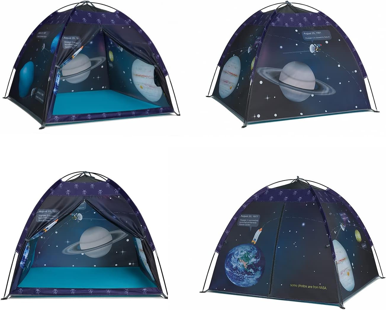Space World Play Tent Galaxy Dome Playhouse for Boys and Girls Imaginative Play-Astronaut Space for Kids Indoor and Outdoor Fun, Perfect Kid’s Gift- 47" x 47" x 43"