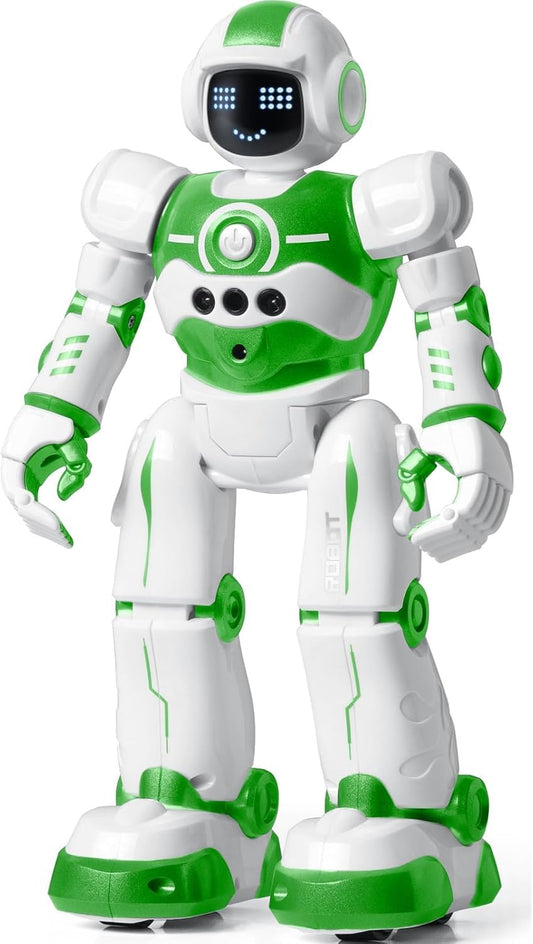 Robot Toys for Kids,Programmable Remote Control Smart Walking Dancing Robot Toy with Gesture & Sensing for Age 4 5 6 7 8 9 10 Year Old Boys for Birthday Present,Green