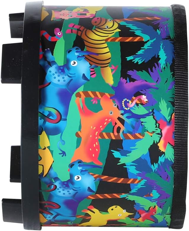 Floor Tom Drum for Kids 8 inch Percussion Instrument Music Drum with 2 Mallets for Baby Children Special Christmas Birthday Gift, Black