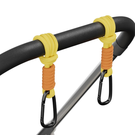 SURDOCA Baby Stroller Hooks, Stroller Clips and Hooks for Diaper Bag, Mommy Bag Hook for Stroller Heavy Duty, Universal Stroller Hanger and Strap, Stroller Accessories for Mom