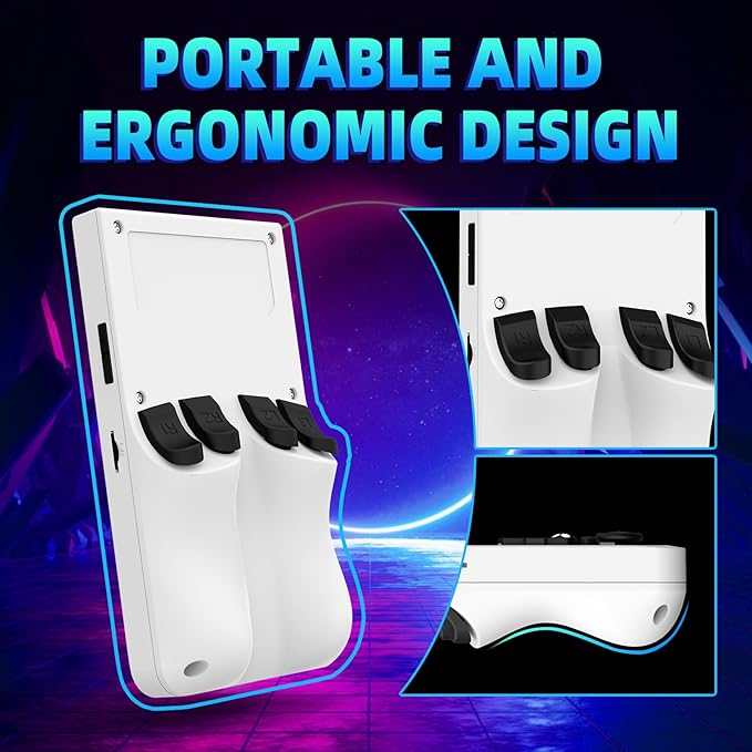 R36MAX Retro Handheld Game Console - 64GB Preloaded Classic Video Games, Support 30+ Simulators, Linux-Powered Portable Game Emulator Console with 4.0-in HD IPS Screen (White)