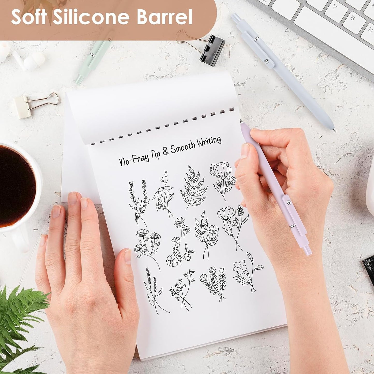 Pens for School, Cool Stuff Aesthetic Pen Office College School Supplies, Teen Girl Gifts Trendy Stuff Gel Pens for Men Women Student