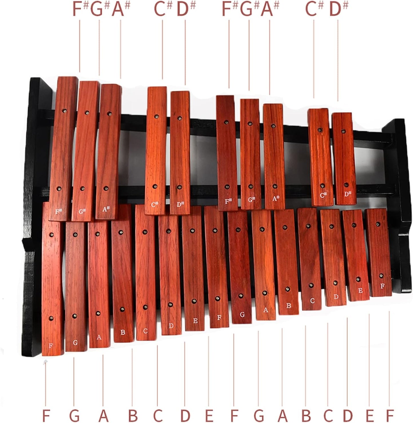 TNZMART 25 Note Xylophone Wooden Glockenspiel Xylophones with Mallet Professional Percussion Instrument (Xylophone)