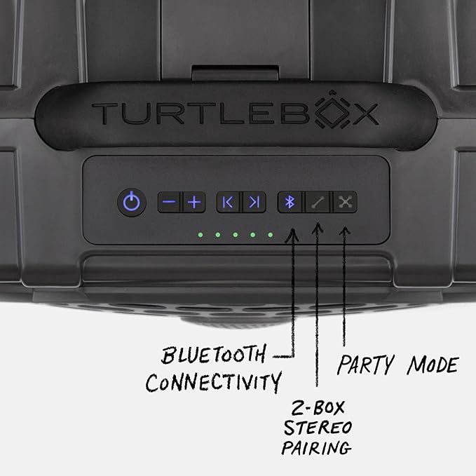 Turtlebox Original Gen 3: Portable Outdoor Bluetooth Speaker – Ultra-Loud (120dB), Waterproof (IP67), Rugged, Impact-Resistant, 3-Day Battery | Party Mode: Unlimited Pairing Stereo, Gray/Pink