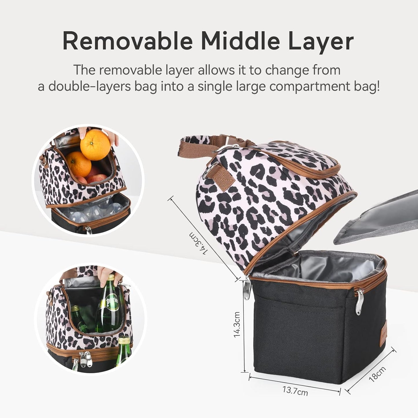 Momcozy Insulated Baby Bottle Bag, Multi-Function Breastmilk Cooler Bag, Fit as Wine Carrier or for Milk Bottles Like Dr. Brown, Comotomo, Philips, Nuk, Lansinoh, etc.