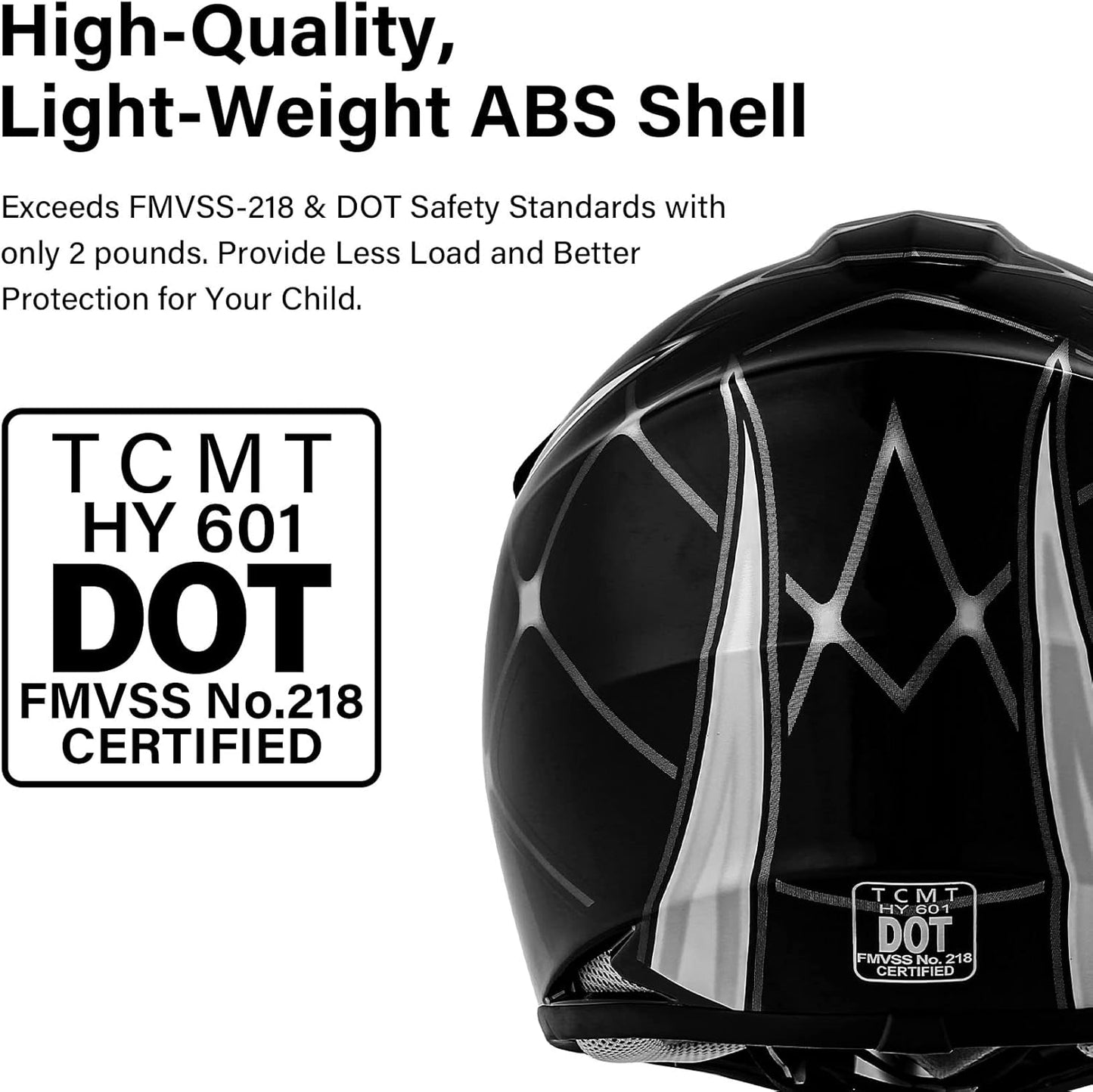 TCMT Dot Youth & Kids Motorcycle Off-Road Helmet Full Face Motocross Street Dirt Bike Mountain Bike BMX MX ATV Helmet+Goggles+Gloves New