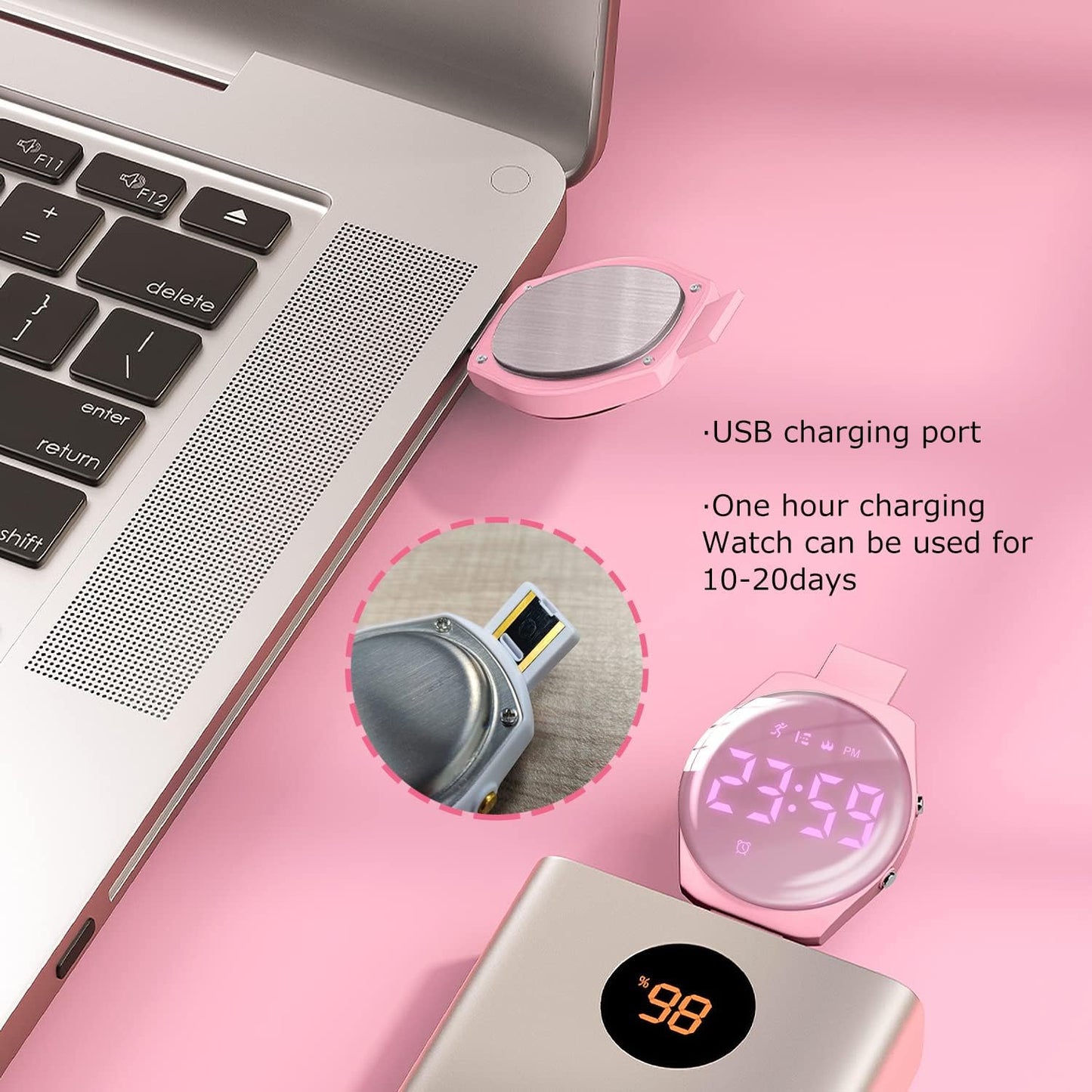 Kids Watches for Girls Boys Digital Sport Watch with Step Counter Pedometer Vibration Alarm Clock, No App Waterproof Fitness Tracker Kids Watch Boys Girls Teens Students Ages 5-16