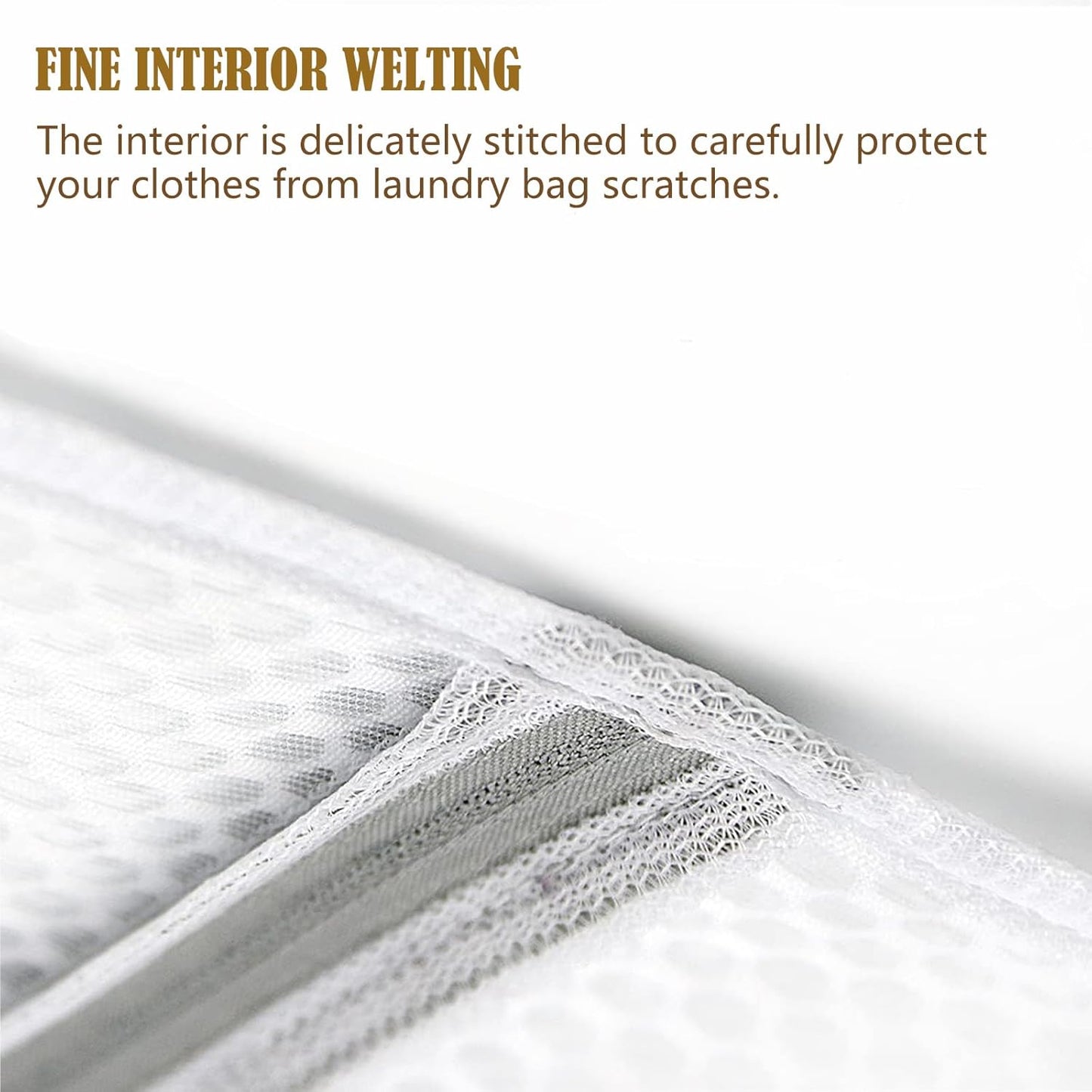 PrettyCare 3 Large (16x19inch) Mesh Laundry Bags for Delicates, Durable Honeycomb Wash Bags with Premium Zippers - Laundry Essentials Mesh Bags for Lingerie, Bras, Socks, Sweater, Travel & Organizing