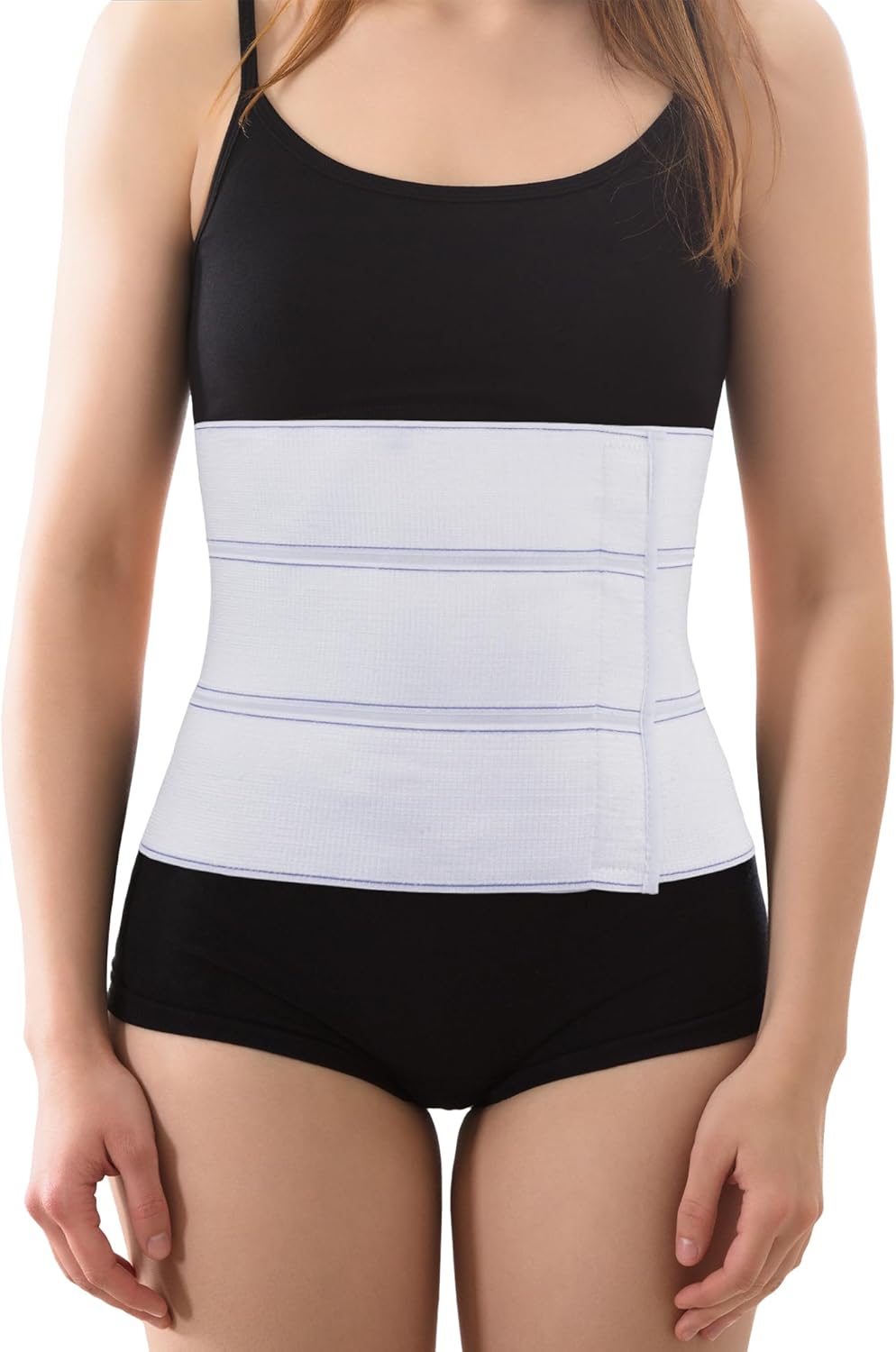 ORTONYX 9" Abdominal Binder for Men & Women, Postpartum Post-operative Post-surgery Compression Band, Umbilical Hernia Belt