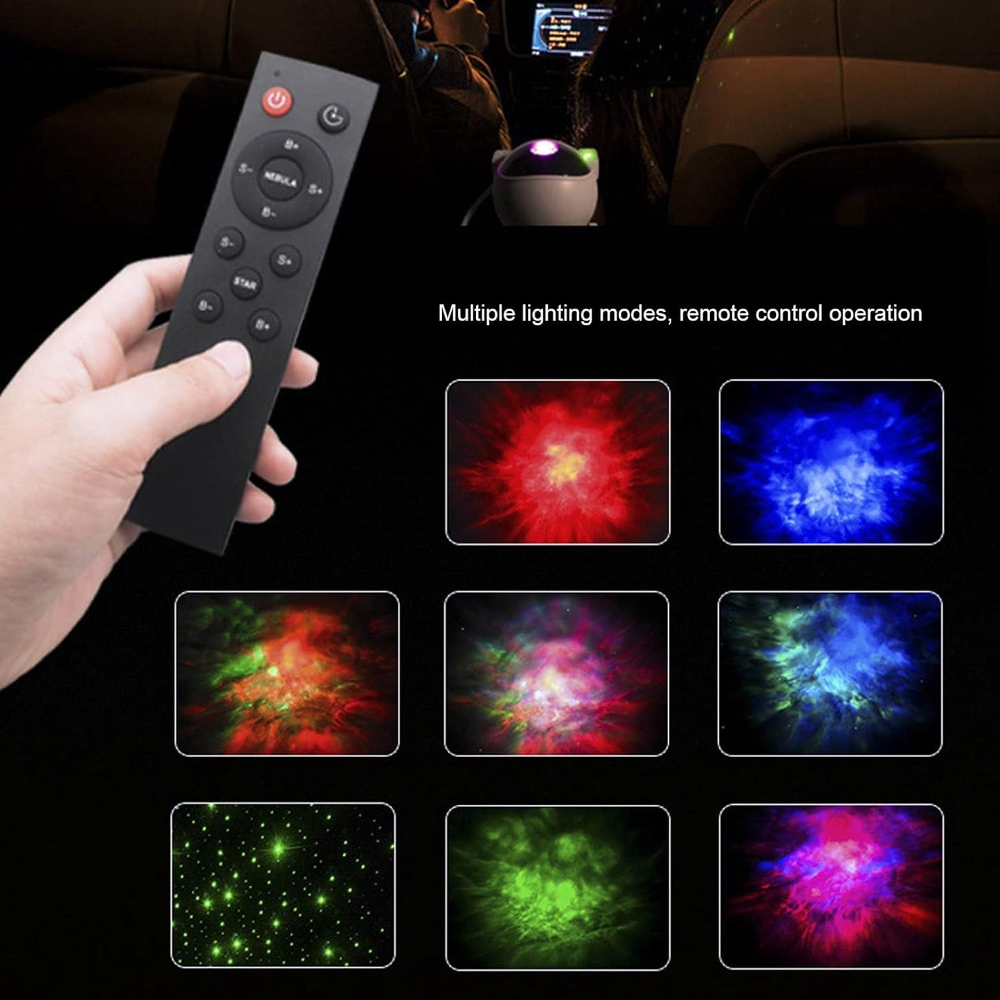 Astronaut Galaxy Projector Night Light, Star Projector Galaxy Night Light, Starry Nebula Ceiling Projection Lamp with Remote Control Timer and 360°Adjustable, Kids Adults Room Game Room Decor