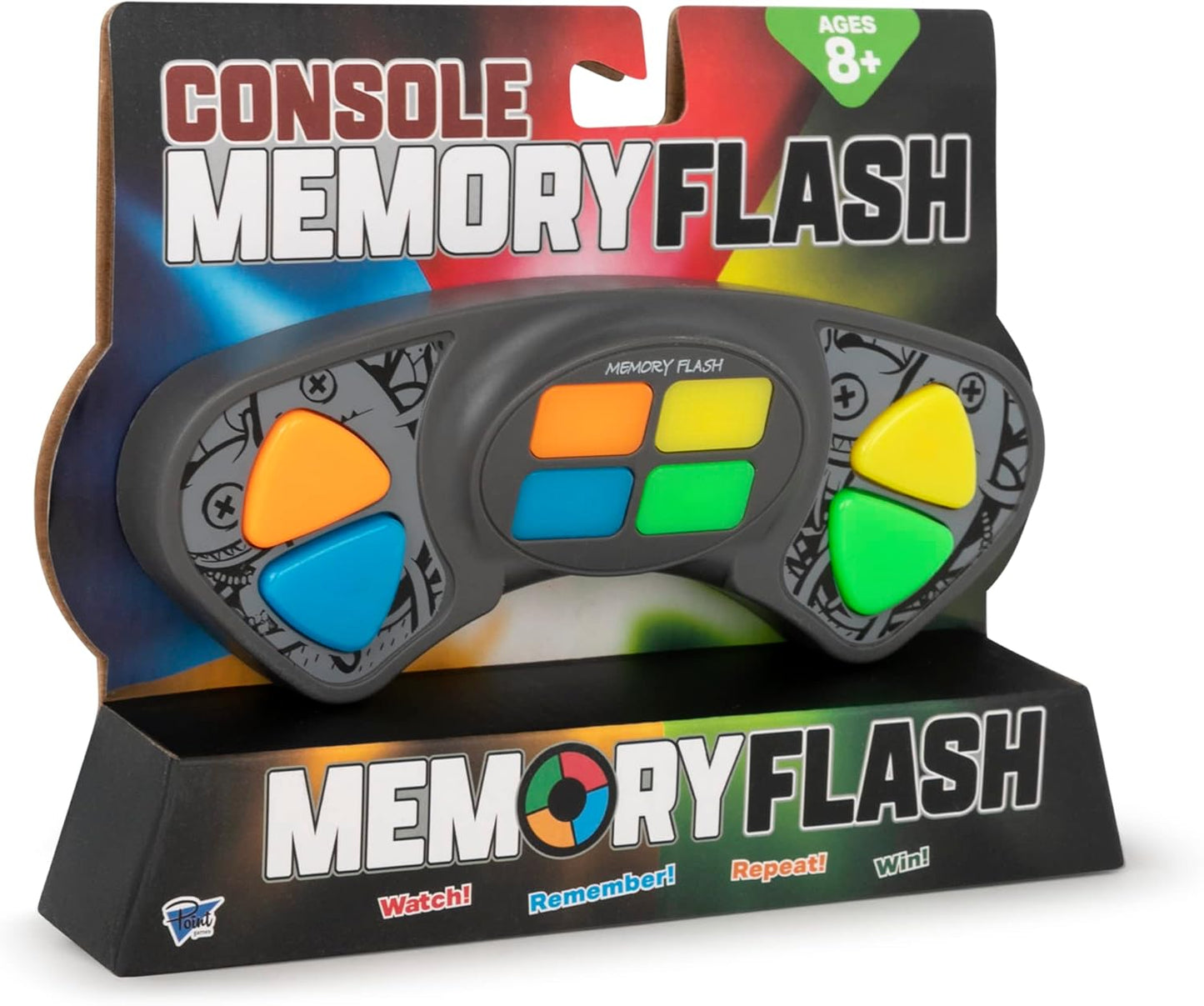 Point Games Handheld Memory Game, Kids Electronic Games, Sequence Fun for Kids with Lights & Sounds, Brain Challenge for Boys & Girls Ages 8+