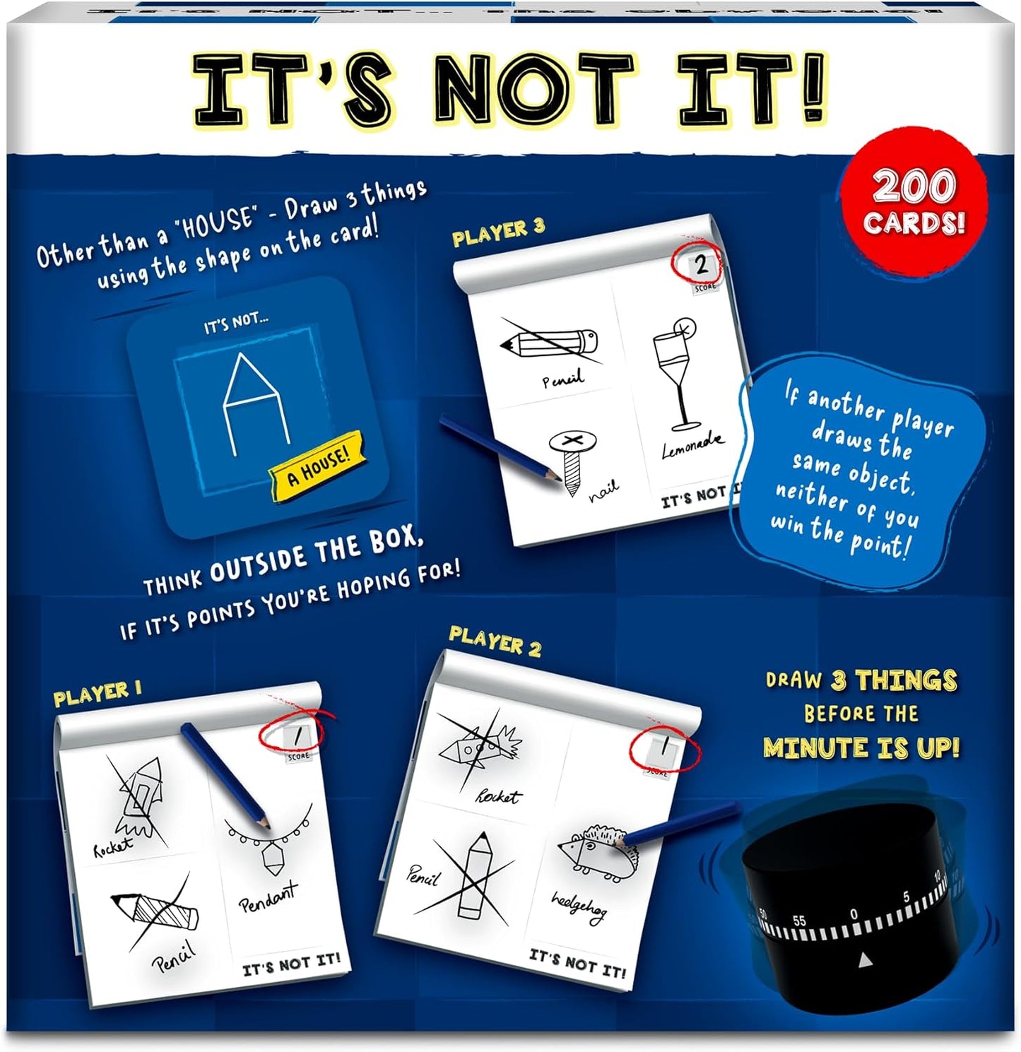 Skillmatics Card & Board Game - It’s Not It, Fast-paced Fun, Hilarious Drawing Game, Perfect for Families, Parties, and Game Nights, Race to Doodle, Gifts for Kids, Teens, Adults Ages 7, 8, 9, 10 & Up