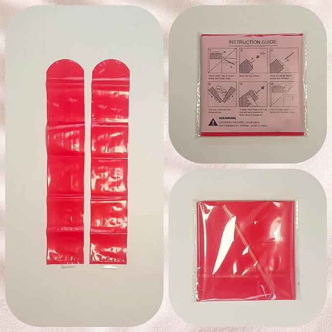 40pcs Round headTeam Spirit Boom Sticks Thunder Sticks Cheering Sticks Team Spirit Plastic Cheerleading Spirit Stick Clapper Inflatable Noise Maker Sports Supply (Red)